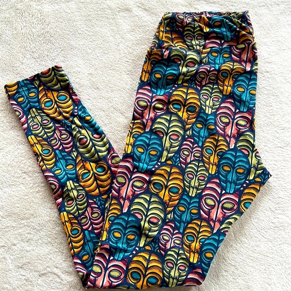 DISNEY VILLAINS DR FACILIER PRINCESS AND THE FROG LEGGINGS TC EUC - Picture 1 of 4